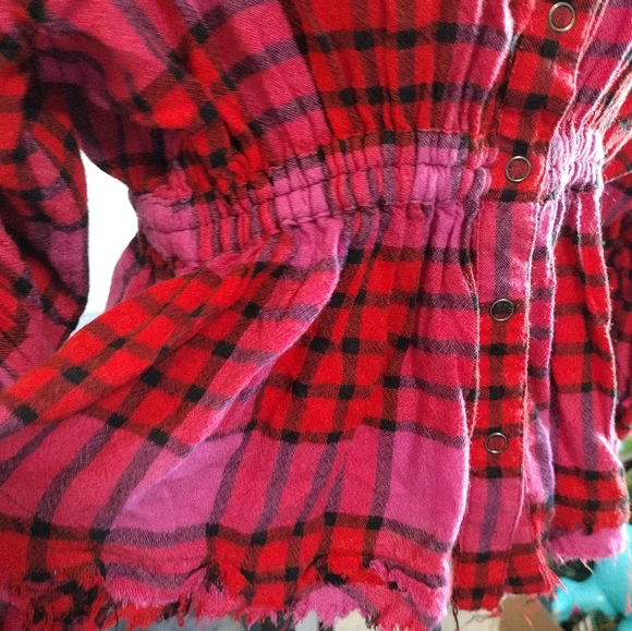 We the Free Pacific dawn plaid button down - Picture 2 of 5